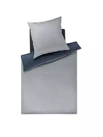 JOOP | Satin Bettwäsche 70x90cm/140x200cm MICRO PATTERN Grau/Anthrazit | 